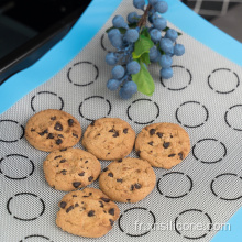 Mat de cuisson en silicone macaron facile à nettoyer personnalisé